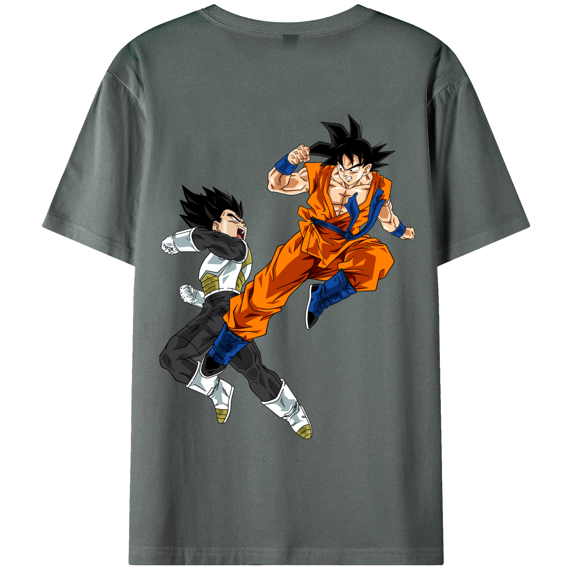 （画像用） ドラゴンボール 孫悟空（そん ごくう）Son Goku カカロット DRAGON BALL Kakarotto 綿100％ メンズ半袖Tシャツ（バックプリント） 通気性